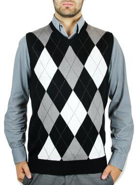 Blue Ocean Mens Argyle Sweater Vest (sv-255)